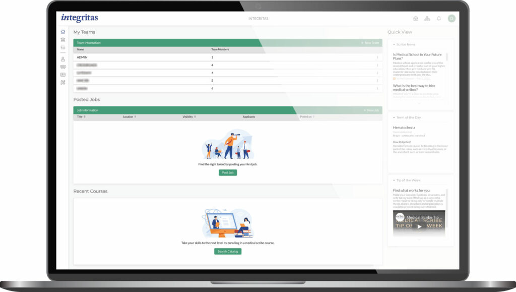 ScribeConnect Platform customized for Integritas: Case Study